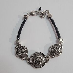 Brighton "1910 Jet Set" Beaded Bracelet